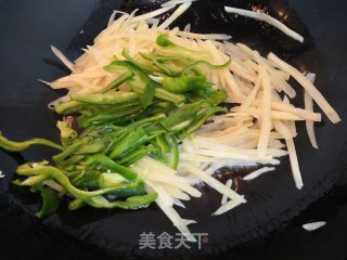 青椒土豆丝的做法步骤：8