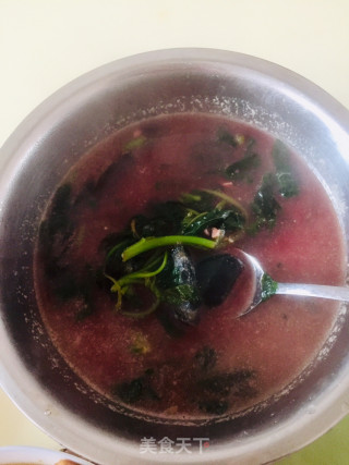 苋菜皮蛋汤的做法步骤：4