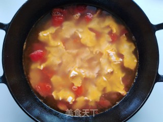 番茄鸡蛋面疙瘩的做法步骤：9