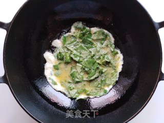 罗勒煎蛋的做法步骤：6