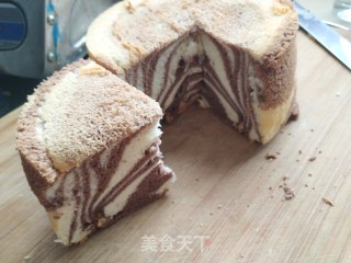 斑马纹酸奶蛋糕的做法步骤：22