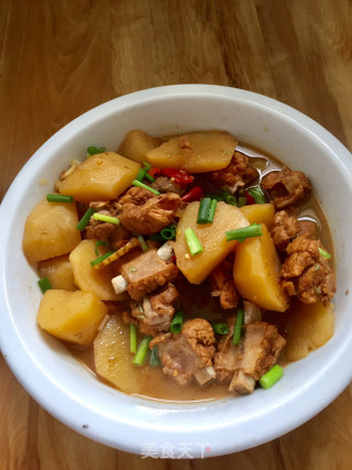 土豆烧排骨的做法步骤：6