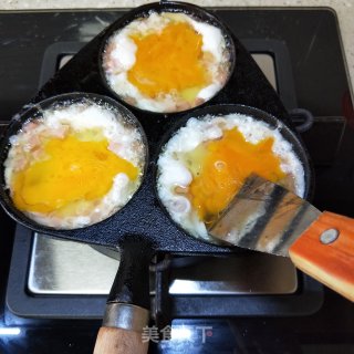 火腿煎蛋的做法步骤：4