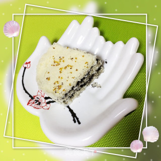 奶香芝麻松糕的做法步骤：21