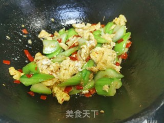 丝瓜炒鸡蛋的做法步骤：10