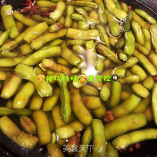 ????‍????仙草烹饪????cooking????‍????：佐酒小食之盐水煮毛豆????的做法步骤：5