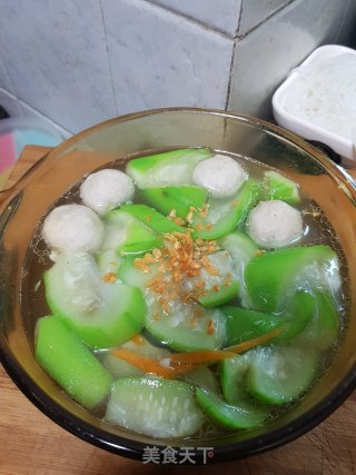丝瓜丸子汤的做法步骤：6