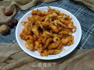 椒盐河虾的做法步骤：8
