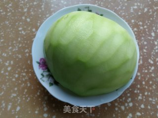 咸肉烧蒲瓜的做法步骤：1