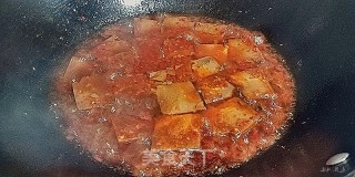 醋熘鸡血的做法步骤：4