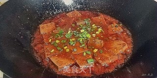 醋熘鸡血的做法步骤：5