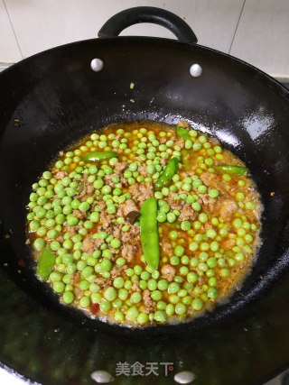 肉末烧豌豆的做法步骤：7
