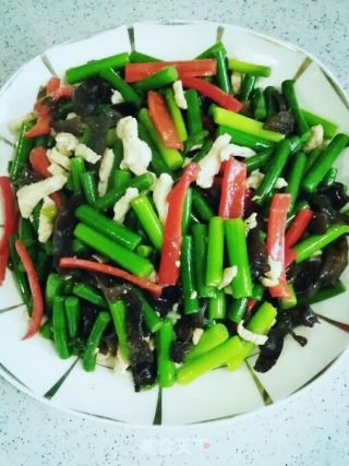 甜椒炒蒜苔的做法步骤：14