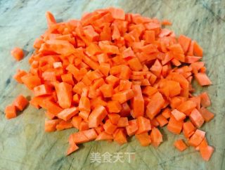 #快手餐#猪头肉韭菜胡萝卜粥的做法步骤：4