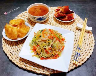 时蔬小炒肉丝#酸甜美食#的做法步骤：11