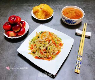 时蔬小炒肉丝#酸甜美食#的做法步骤：12