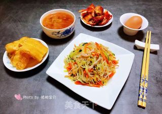 时蔬小炒肉丝#酸甜美食#的做法步骤：15