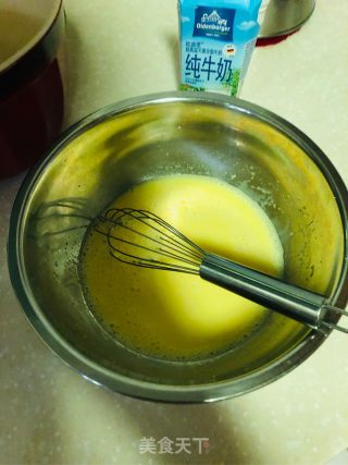 玉米甜豆黑米咸味蛋糕的做法步骤：4