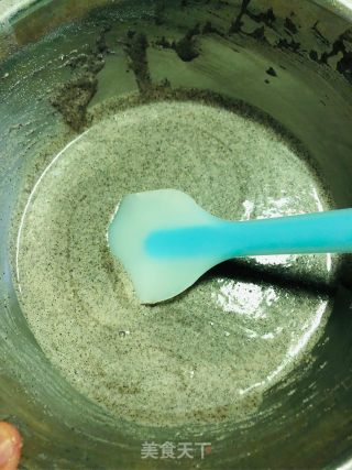 玉米甜豆黑米咸味蛋糕的做法步骤：6