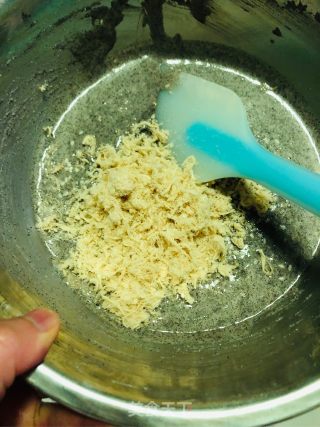 玉米甜豆黑米咸味蛋糕的做法步骤：7
