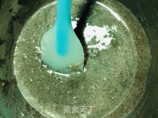 玉米甜豆黑米咸味蛋糕的做法步骤：8