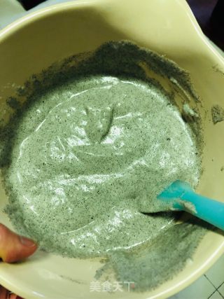 玉米甜豆黑米咸味蛋糕的做法步骤：16