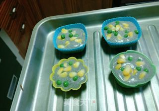 玉米甜豆黑米咸味蛋糕的做法步骤：18