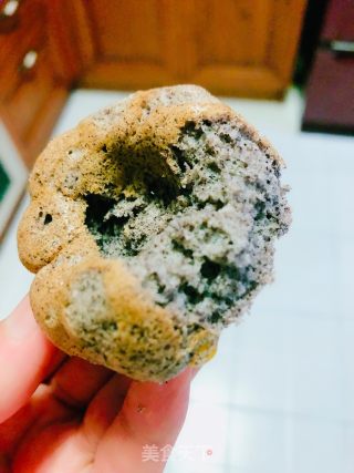 玉米甜豆黑米咸味蛋糕的做法步骤：20