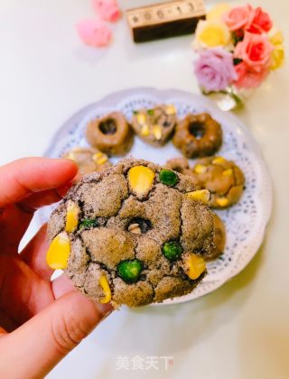 玉米甜豆黑米咸味蛋糕的做法步骤：25