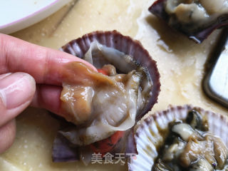 锡纸扇贝的做法步骤：3