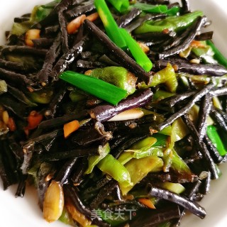 炒紫豆角的做法步骤：7