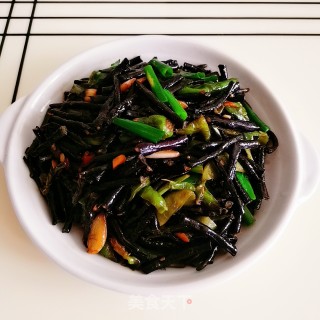 炒紫豆角的做法步骤：8