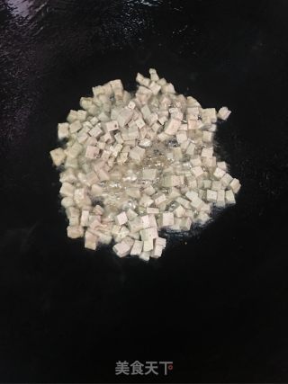 肉饼香菇炒饭的做法步骤：6
