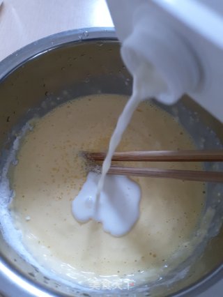 香甜紫薯蛋饼的做法步骤：2