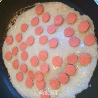火腿片鸡蛋饼的做法步骤：6