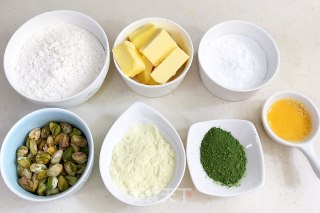 抹茶开心果饼干的做法步骤：1
