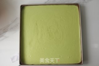 抹茶奶油蛋糕卷的做法步骤：17