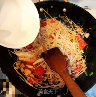酸汤肉末金针菇的做法步骤：9