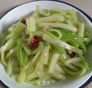 辣炒西瓜瓤的做法步骤：9