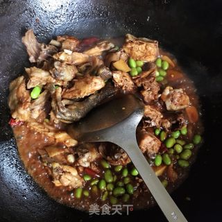 小鸡烧毛豆的做法步骤：8