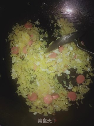 简单黄金炒饭的做法步骤：8
