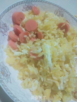 简单黄金炒饭的做法步骤：9