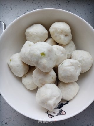 翡翠白玉丸的做法步骤：1
