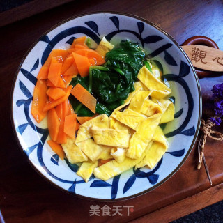 菠菜蛋皮汤的做法步骤：10
