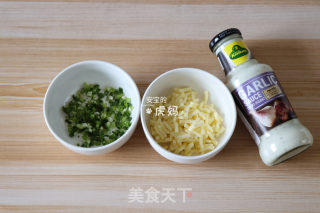 香葱芝士面包的做法步骤：2