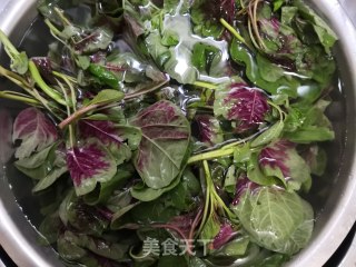蒜香苋菜的做法步骤：1