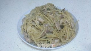土豆丝炒肉的做法步骤：10