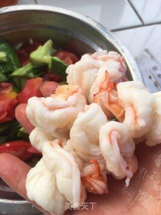“下酒菜”虾仁拌黄瓜的做法步骤：8