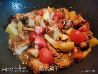 土豆啤酒焖排骨的做法步骤：6