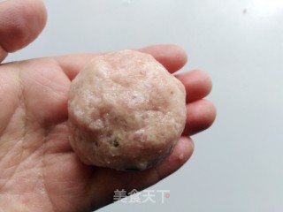 鸡毛菜肉圆汤的做法步骤：6